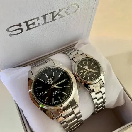 Buy 1 Take 1 SEIKO 5 Waterproof Couple Watch 18K Gold Watch for Women and Men