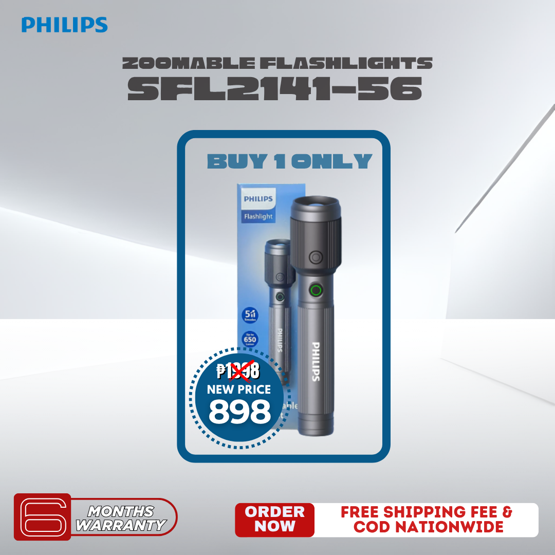 PHILIPS Zoomable Flashlights Original - Aircraft Aluminium Alloy 33.2cms Zoom LED, Aluminum Alloy